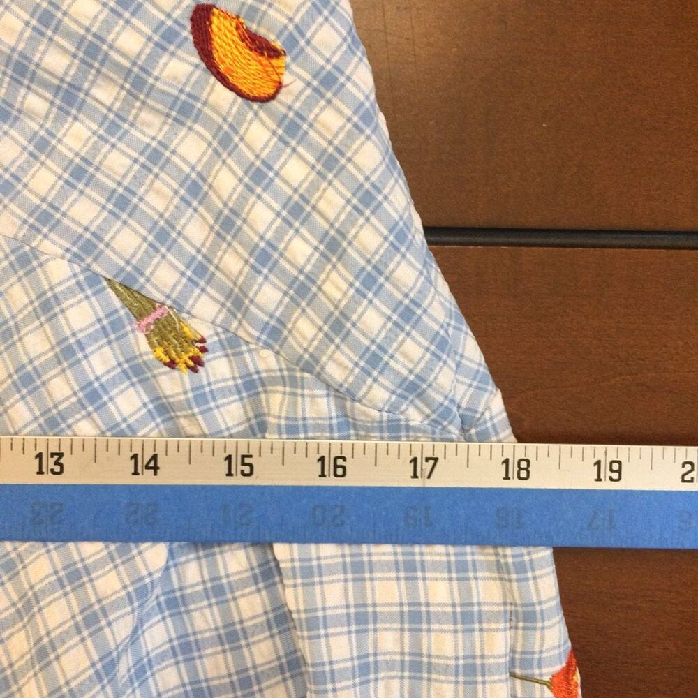 AQUA x Lisa Says Gah Gingham Maxi Dress embroidered xs - Picture 4 of 8